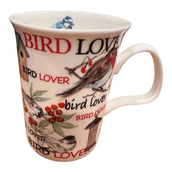 Roy Kirkham Bird Lover Mug Cup Fine Bone China Made In England Rare - Picture 1 of 6